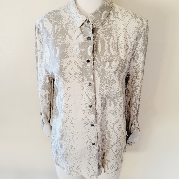 Dear John snake print button down size xs - Picture 2 of 8
